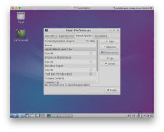 LXTerminal Panel 2